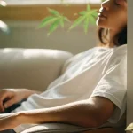Relaxing at Home with Cannabis Plants