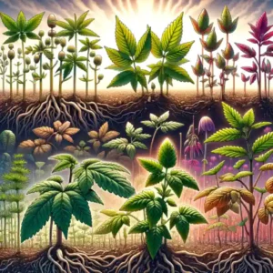 Weed seedlings