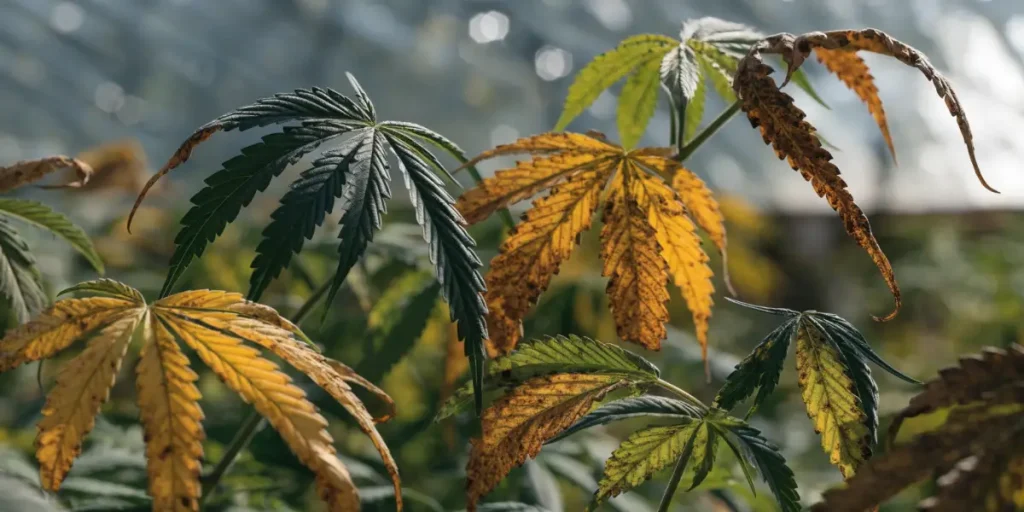 Cannabis Leaves Turning Yellow and Brown