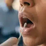 Oral Swab Test Close-Up