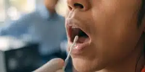 Oral Swab Test Close-Up