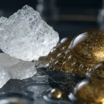 Raw THCA Crystals and Golden Cannabis Extract