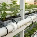 Modern Outdoor Hydroponic Systems showcasing streamlined design and nutrient delivery