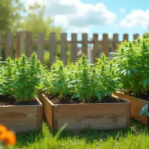 Growing Cannabis Outdoors in Raised Beds