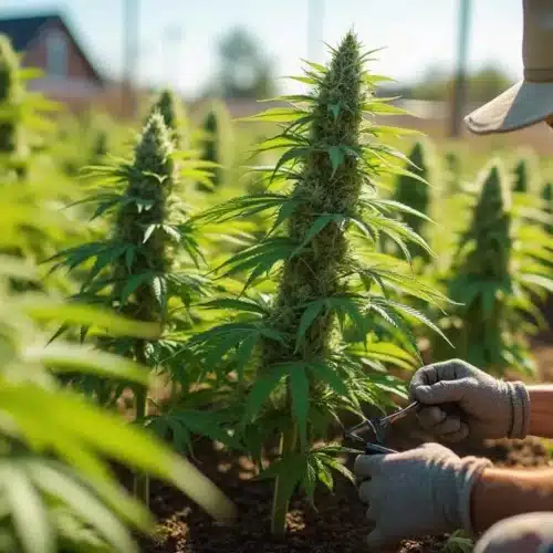 How to Trim Cannabis Plants While Growing Outdoors
