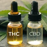 THC vs. CBD Oil Dropper Bottles