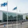 Realistic image of a Finnish government building representing Finland weed laws and regulatory oversight.
