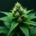 AK 59 cannabis bud in early flowering stage.