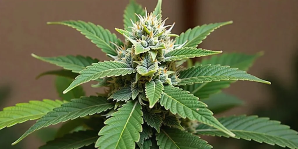 Sticky and aromatic Acid Diesel bud ready for harvest.
