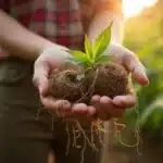 Eating cannabis roots from freshly harvested plants for medicinal and nutritional benefits.