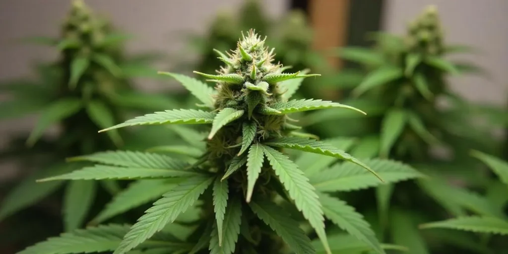 Mature CBD Diesel (11) cannabis plant in flowering stage.