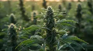 Cheese cannabis bud during cultivation.
