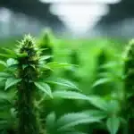 God’s Gift flowering indoors under LED lighting.