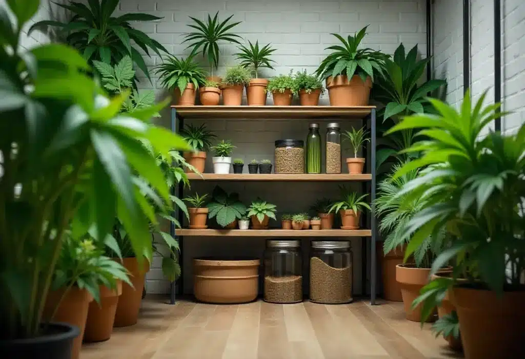 How Girl Scout Cookies x Somango Auto thrives indoors with optimal storage for nutrients, soil, and companion plants.