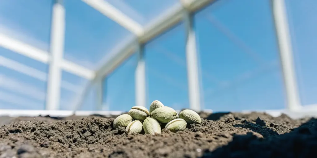 A group of cannabis seeds ready for germination under bright sunlight.