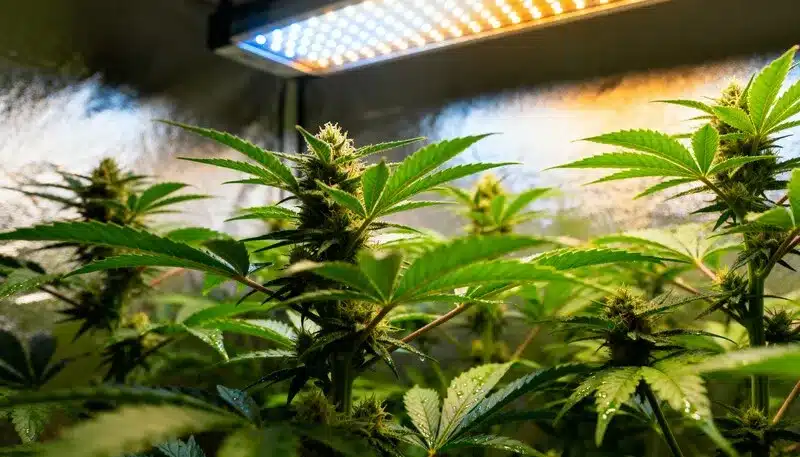 AK59 Auto Indoor Growth Under LED Spectrum.