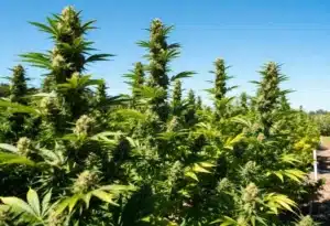 Gorilla Lemon Fire Regular outdoor grow under sunlight.