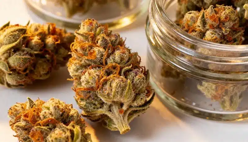 Grape Killer Haze Auto: Dense Purple Buds & Aromatic Profile.