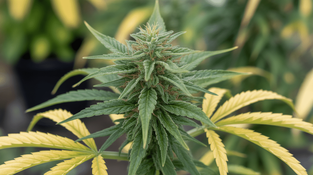 Cannabis mother plant selection showing healthy structure and vibrant green leaves for cloning