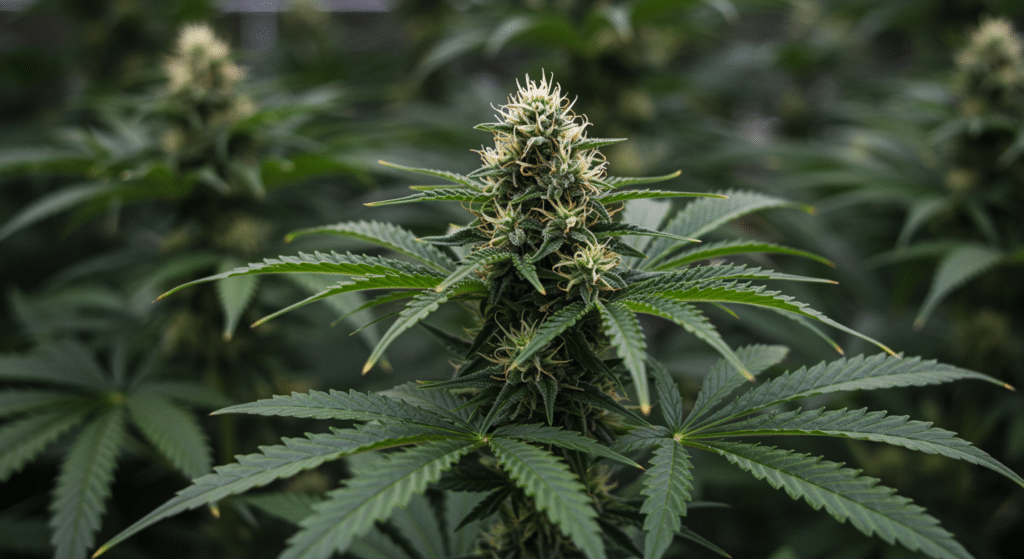 Healthy cannabis mother plant with strong branches and lush green foliage for cloning