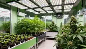 Asian Dream Indoor Growth Stages Under Full-Spectrum LEDs.