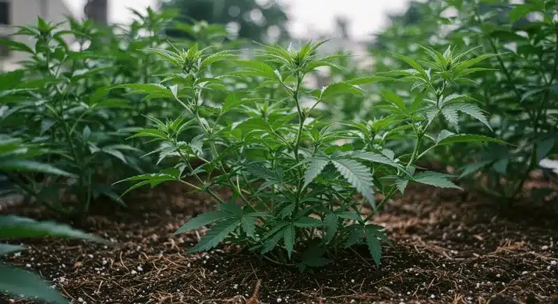 South African Cannabis Plants: Growth in Soil.