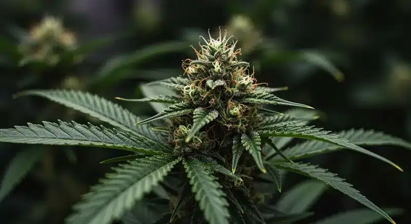 Tangie x Chocolope Bud Structure and Trichome Detail.