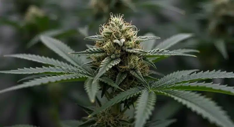 Blue Colombian Kush: Dense Resinous Buds and Rich Aroma.