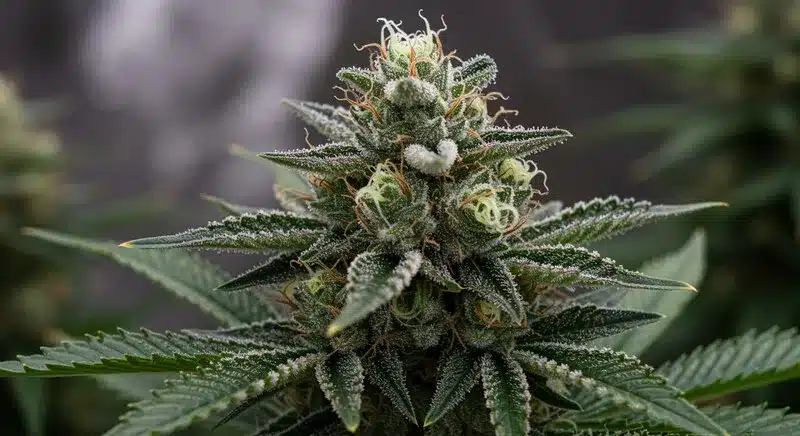 Bruce Banner x Kali Mist Resinous Hybrid with Citrus Aroma.