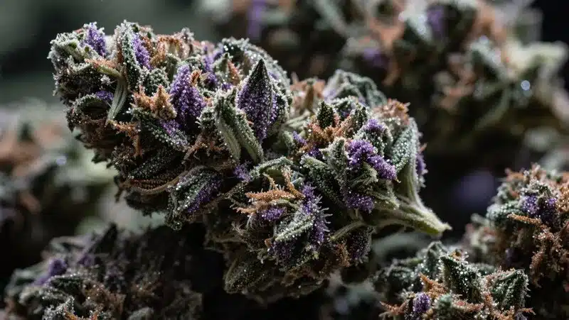 Great White Shark Autoflower: Frosty Trichome Cannabis Buds.