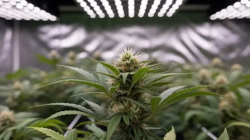 Harlequin CBD (1:18): Flowering Cannabis Plant with High CBD.