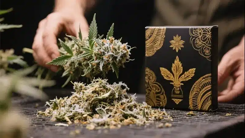 Hash Passion Regular: Premium Cannabis Buds with Hash Aroma.