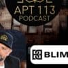 Blimburn-seeds-podcast-apt-113-interview featuring Apt 113 Podcast graphic and Blimburn Seeds logo with guest speaker.