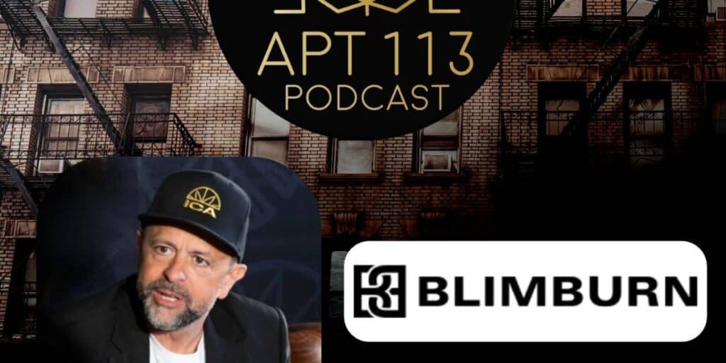 Blimburn-seeds-podcast-apt-113-interview featuring Apt 113 Podcast graphic and Blimburn Seeds logo with guest speaker.