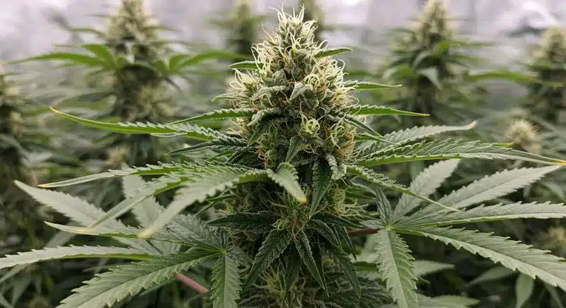 Magnum Autoflower: Dense Cannabis Buds with Heavy Resin.