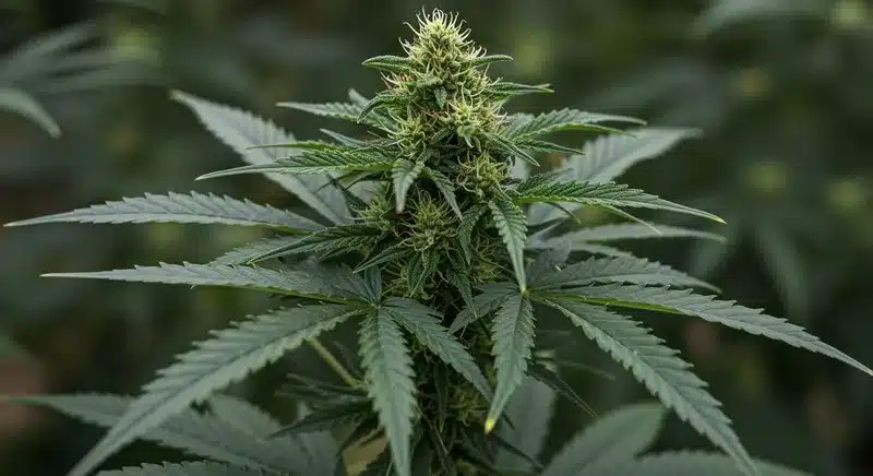 Mamba Negra CBD Auto: Dense Buds with High CBD Content.