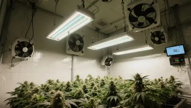 Maple Leaf: Indoor Cannabis Grow with LED Lights.