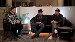 Blimburn Podcast episode featuring Steve DeAngelo and Sergio Martínez in a live cannabis industry conversation.