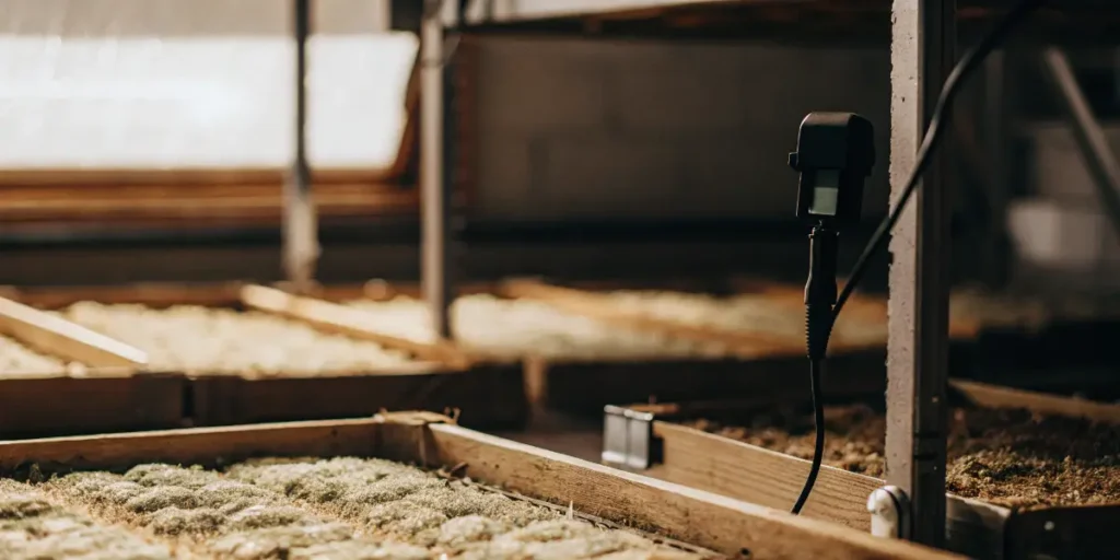 Commercial cannabis drying racks with environmental monitoring devices maintaining optimal drying conditions.