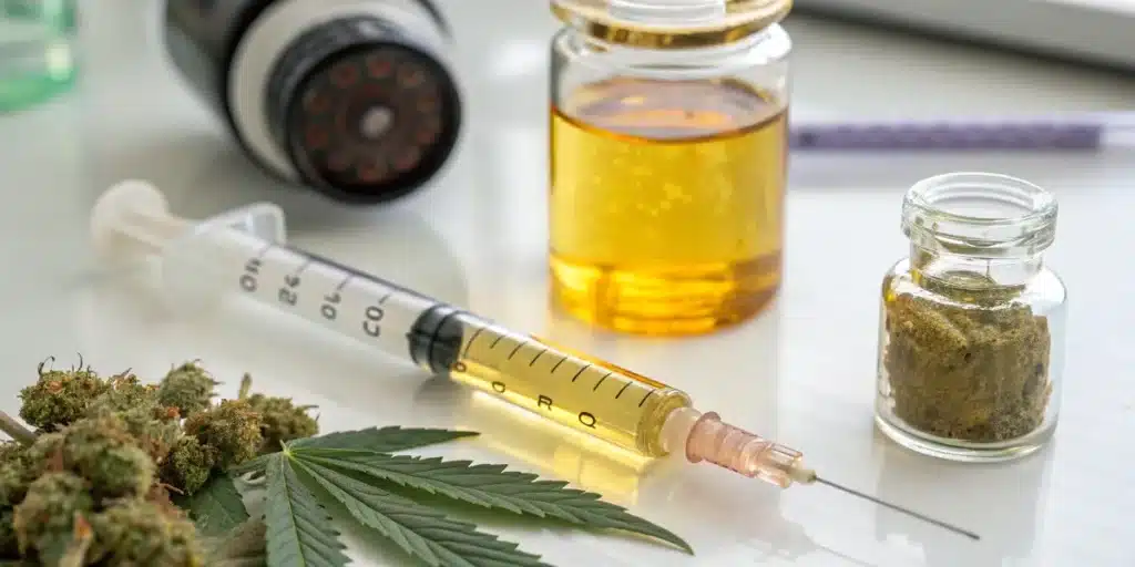 annabis Extract Syringe for Laboratory Analysis