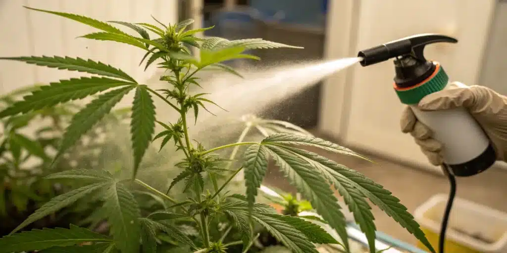 Foliar Feeding Cannabis with Hand Sprayer