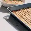 Cannabis-Infused Candy Mixture on Baking Tray