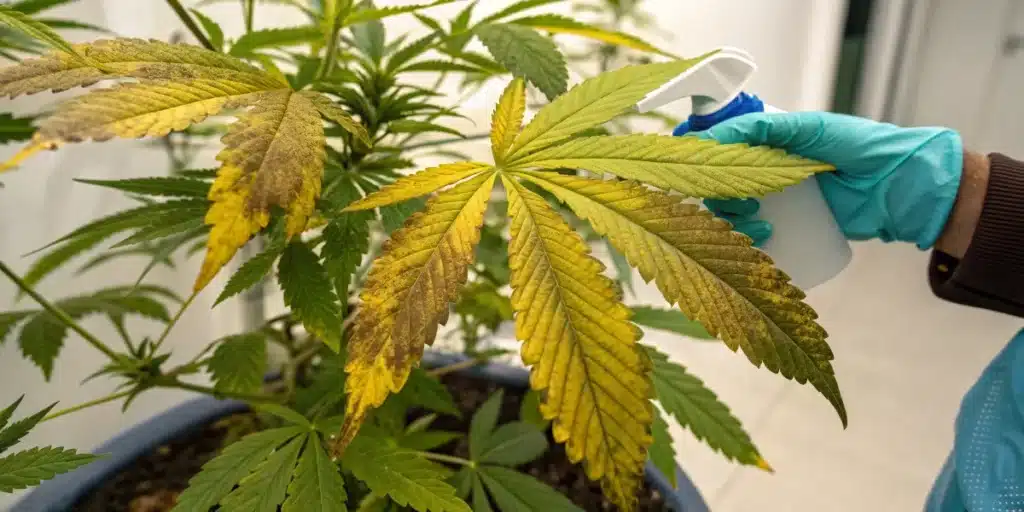 Treating Cannabis Leaf Chlorosis