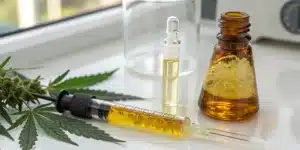 Cannabis Oil Extraction Sample in Laboratory