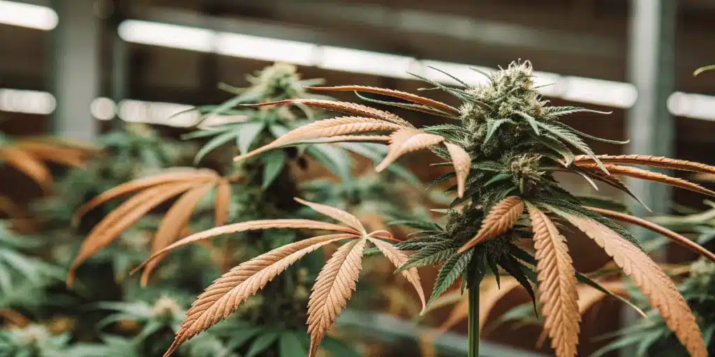 Yellow Leaves on Cannabis During Late Flowering