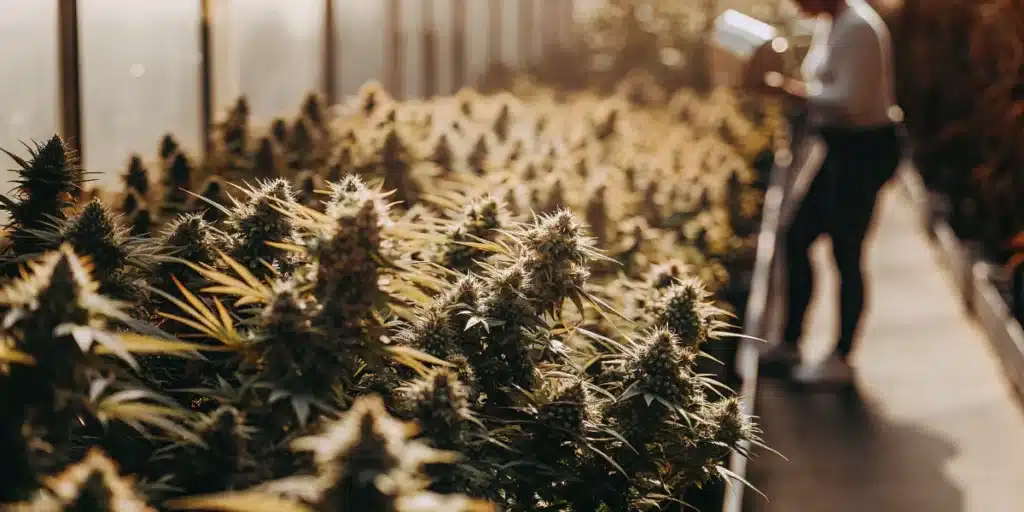 Commercial Cannabis Flowering Greenhouse