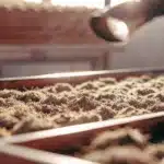 Drying Cannabis Buds on Harvest Trays
