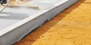 Fresh hydroseeding mulch evenly spread across a prepared planting surface.