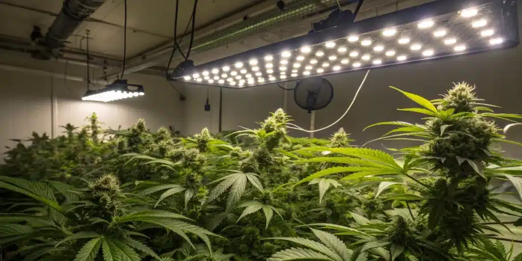 Indoor LED Cannabis Flowering Facility
