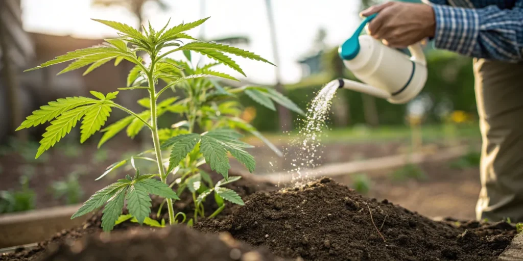 Irrigating Outdoor Cannabis During Vegetative Growth